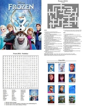 Preview of Frozen (2013) - Puzzle and Activities Bundle