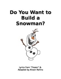 Frozen Adapted Interactive Snowman Story