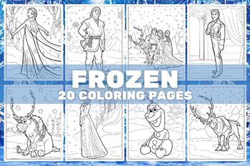 Printable Disney Frozen Coloring Pages Collection: Elsa, Anna, and Friends