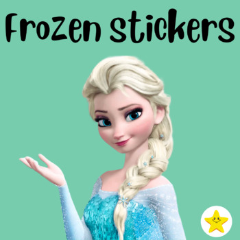 Preview of Frozen Disney Clip Art Winter Digital Stickers - COPYRIGHT FREE