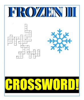 Frozen II Crossword Distance Learning At Home TPT