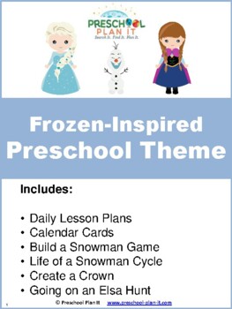 Preview of Frozen Inspired Preschool Theme