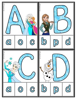 frozen matching uppercase to lowercase letters by sharon oliver