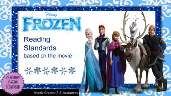 Preview of Frozen Movie Reading Review Standards Worksheets