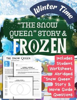 Preview of Frozen Movie The Snow Queen Story Compare Contrast Winter Time Fun Worksheet HW
