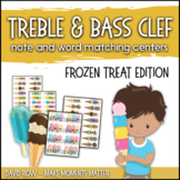 Treble Clef & Bass Clef Note Matching Centers - Frozen Tre