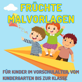 Früchte-Malvorlagen für Kinder im Vorschulalter, vom Kinde