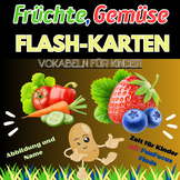 Früchte und Gemüse Flashcards - 43 Printable Pages for Kids