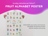 Fruit ABCs Poster, Fruit Poster, Alphabet Poster, Alphabet Print