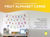 Fruit Alphabet Card Set, Nursery Decor, Nursery Wall Cards