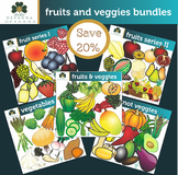 Fruit And Vegetable Clip Art Bundle