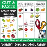 Fruit Bingo Game | Cut and Paste Activities Bingo Template