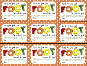 Preview of Fruit By The Foot Beginning of Year Gift Tag