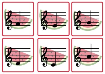 Preview of Fruit C Major Position Flashcards