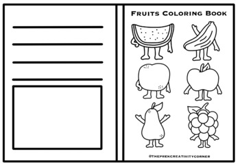 Preview of Fruit Characters Coloring Book 