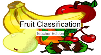 Preview of Fruit Classification Lesson 