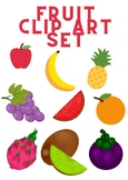 Fruit Clip Art Set {Educlips Clipart}