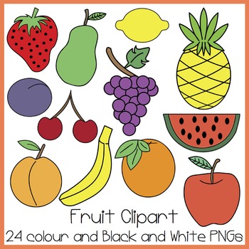 different types of fruits images clipart