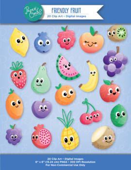 Preview of Fruit Clipart - Instant Download