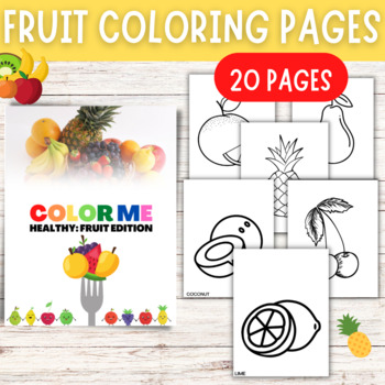Preview of Fruit Coloring Book