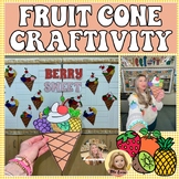 Fruit Cone Craftivity - Summer Math / Writing Craft