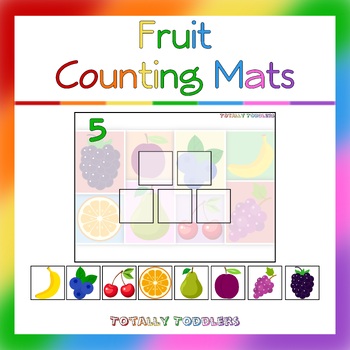 Preview of Fruit | Counting Mats