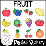 Fruit Digital Stickers Teletherapy Activity Speech Therapy