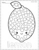 Fruit Dot Markers Coloring Pages by The Kinder Kids | TPT