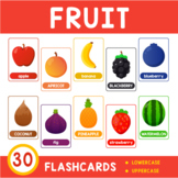 Fruit Flashcard Set • 30 Cards • Upper and Lowercase • Pri