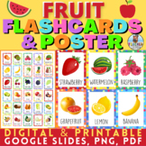 Fruit Flashcards & Poster | Cute & Colorful | Printable | 