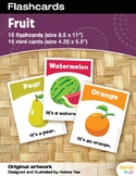 Fruit Flashcards / Set of 15 / Printable