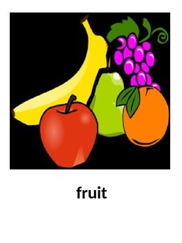 Preview of Fruit Flashcards in English