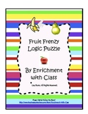 Fruit Frenzy Logic Puzzle for K-2 (Critical Thinking, Gift