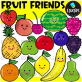 Fruit Friends Clip Art Set {Educlips Clipart}