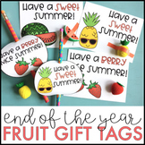 Fruit End of the Year Gift Tags: Strawberry, Pineapple, Wa
