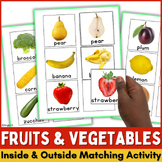 Fruits and Vegetables Inside and Outside Matching Activity