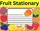 Fruit Lined Writing Paper / Stationery. Fruit Letter Templ