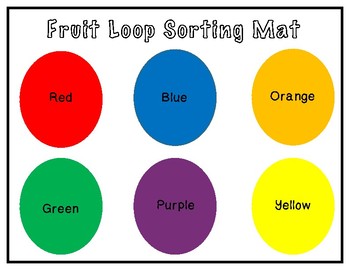 Fruit Loop Sorting Mat by Enchanting Little Minds | TpT