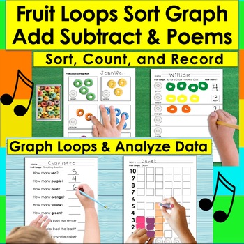 Preview of Fruit Loops Math & Literacy Center