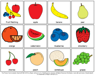 Preview of Fruit Matching