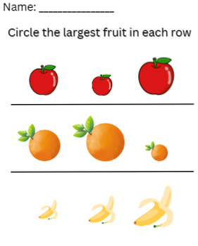 Preview of Fruit Measuring