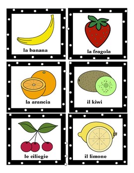 Beginner Italian Flashcards - Fruit / Frutta