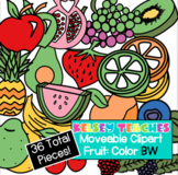 Fruit Moveable Clip Art Pack | Healthy Math Food | Pieces 