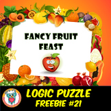 Fruit Mystery Logic Puzzle Brain Teaser Worksheet Activity