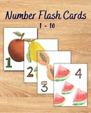 Fruit Number Flashcards (1 - 10) {A4 File}