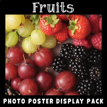 Preview of Fruit Posters | Real Photos | Plants | Healthy Eating | Science Display