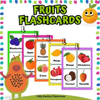 Preview of Fruit Photo Picture Flashcards