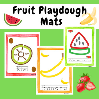 Preview of Fruit Playdough Mats