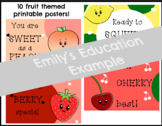Fruit Posters Classroom Decor