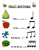 Fruit Rhythms/Syllable Interactive Work Packet